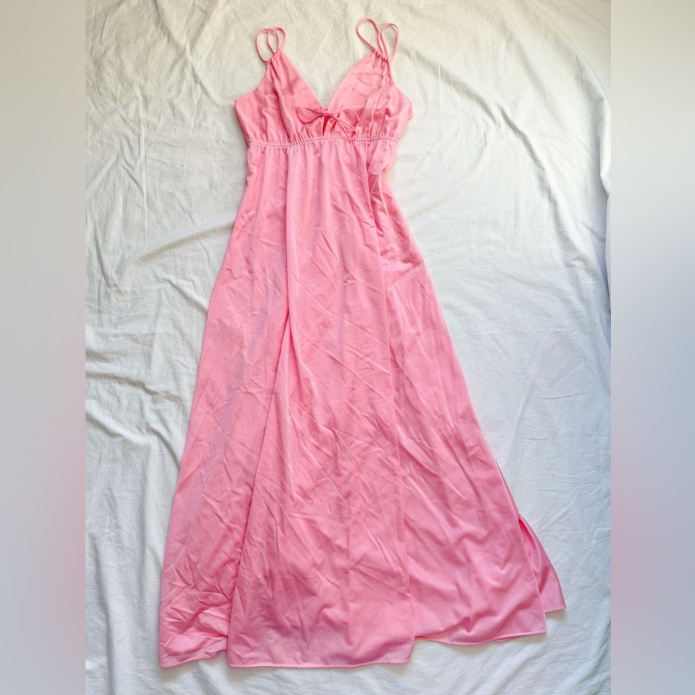 Vintage Erica Loren Pink Maxi Dress night gown